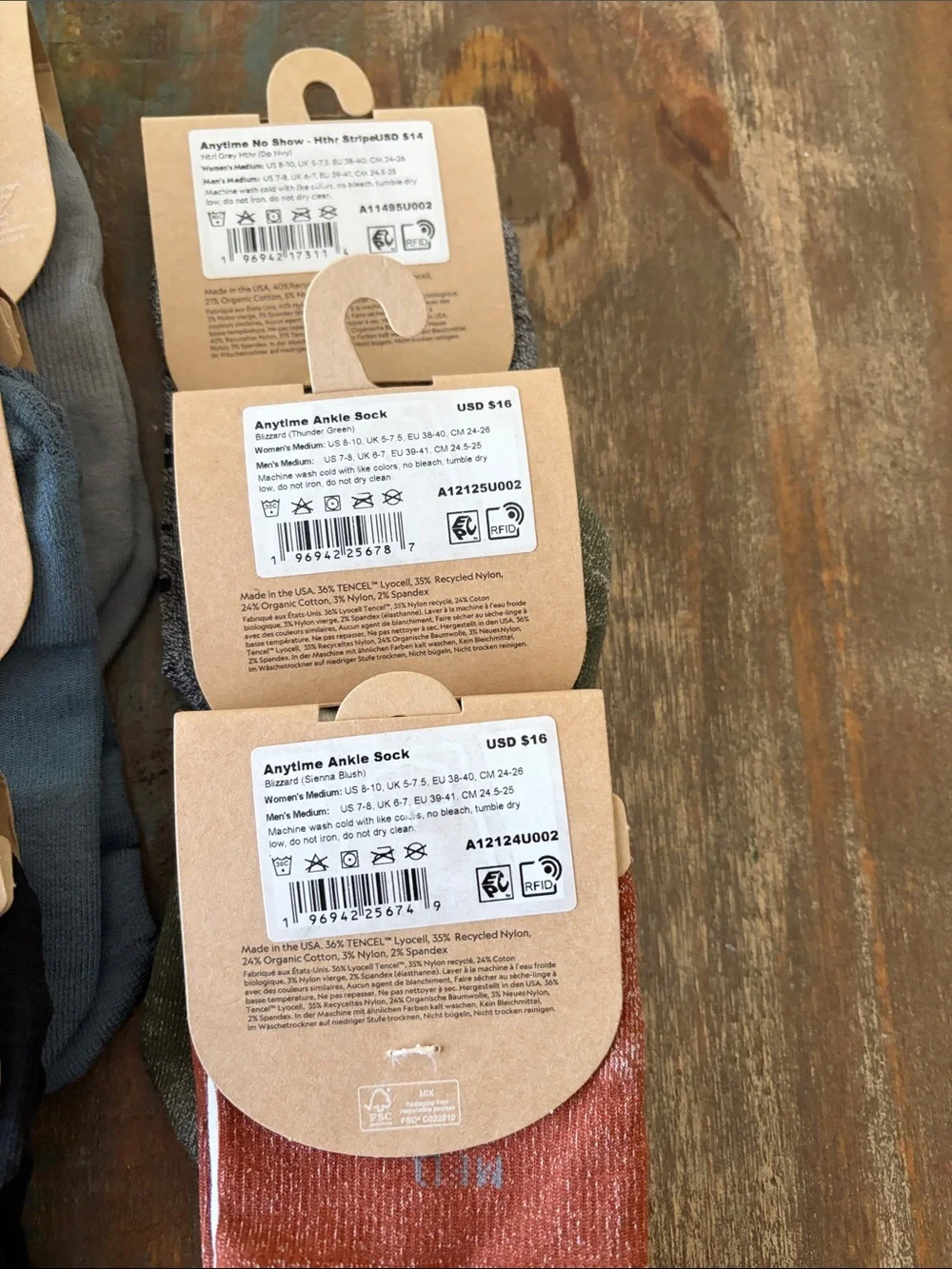 NWT Allbirds Assorted No-Show Socks - Multiple Colors Bundle